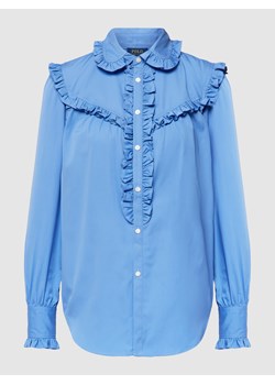 Bluzka koszulowa z falbaną ze sklepu Peek&Cloppenburg  w kategorii Koszule damskie - zdjęcie 160672317