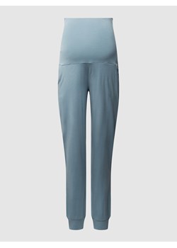 Spodnie materiałowe ciążowe z pasem na brzuch ze sklepu Peek&Cloppenburg  w kategorii Spodnie ciążowe - zdjęcie 160690168