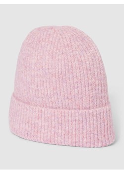 Czapka beanie z imitacji dzianiny model ‘Muskan’ ze sklepu Peek&Cloppenburg  w kategorii Czapki zimowe damskie - zdjęcie 160698598