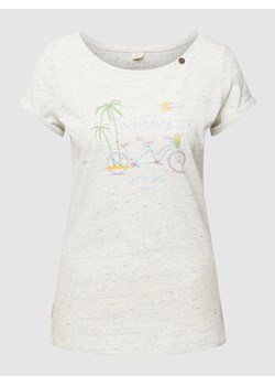 T-shirt z bawełny ekologicznej model ‘FLORAH PRINT ORGANIC GOTS’ ze sklepu Peek&Cloppenburg  w kategorii Bluzki damskie - zdjęcie 160700409
