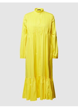 Sukienka midi z czystej bawełny z kontrafałdą model ‘Girona’ ze sklepu Peek&Cloppenburg  w kategorii Sukienki - zdjęcie 160703216