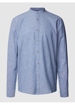 Koszula casualowa o kroju tailored fit ze stójką ze sklepu Peek&Cloppenburg  w kategorii Koszule męskie - zdjęcie 160715206