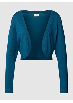 Kurtka z dzianiny z mieszanki wiskozy z szalowym kołnierzem model ‘ASTRID’ ze sklepu Peek&Cloppenburg  w kategorii Swetry damskie - zdjęcie 160723585
