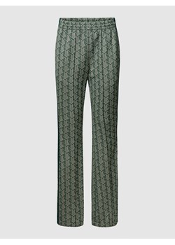 Spodnie o kroju flared cut ze wzorem na całej powierzchni ze sklepu Peek&Cloppenburg  w kategorii Spodnie damskie - zdjęcie 160735288