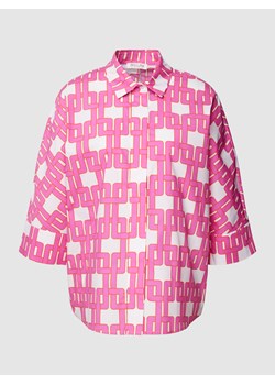 Bluzka koszulowa z wzorem na całej powierzchni ze sklepu Peek&Cloppenburg  w kategorii Koszule damskie - zdjęcie 160737746