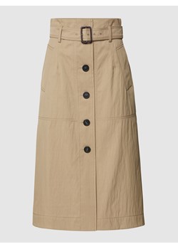 Spódnica midi z listwą guzikową i paskiem model ‘Vanda’ ze sklepu Peek&Cloppenburg  w kategorii Spódnice - zdjęcie 160755009