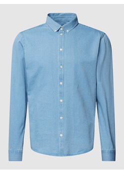 Koszula biznesowa z efektem melanżu model ‘Anton’ ze sklepu Peek&Cloppenburg  w kategorii Koszule męskie - zdjęcie 160765987