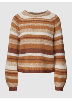 Sweter z dzianiny ze wzorem na całej powierzchni ‘ABBY’ ze sklepu Peek&Cloppenburg  w kategorii Swetry damskie - zdjęcie 160771818