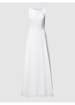 Suknia ślubna z koronki i szyfonu ze sklepu Peek&Cloppenburg  w kategorii Sukienki - zdjęcie 160773178
