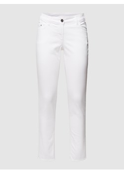 Spodnie o kroju skinny fit z dodatkiem streczu ze sklepu Peek&Cloppenburg  w kategorii Spodnie damskie - zdjęcie 160782307