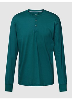 Bluzka z długim rękawem i krótką listwą guzikową ze sklepu Peek&Cloppenburg  w kategorii T-shirty męskie - zdjęcie 160782449