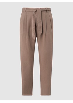 Spodnie typu paperbag PLUS SIZE z lyocellu model ‘Mia’ ze sklepu Peek&Cloppenburg  w kategorii Spodnie damskie - zdjęcie 160787037