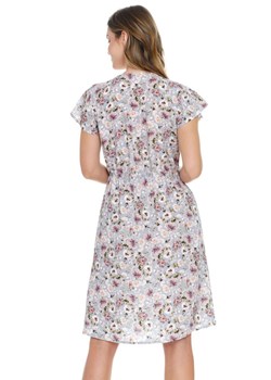Doctor Nap tunika ciążowa z wiskozy w delikatne kwiatuszki TM.5136.FLOWERS, Kolor błękitny-wzór, Rozmiar S, Doctor Nap ze sklepu Primodo w kategorii Bielizna ciążowa - zdjęcie 160819325