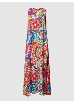 Sukienka midi z wiskozy z kwiatowym wzorem na całej powierzchni ze sklepu Peek&Cloppenburg  w kategorii Sukienki - zdjęcie 160827416
