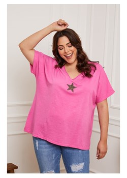 Plus Size Company Koszulka &quot;Lauriston&quot; w kolorze różowym ze sklepu Limango Polska w kategorii Bluzki damskie - zdjęcie 160868397