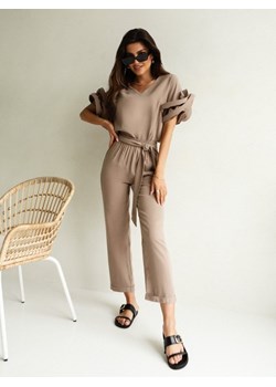 Spodnie Cambell Brązowe ze sklepu Lisa Mayo w kategorii Spodnie damskie - zdjęcie 160908536