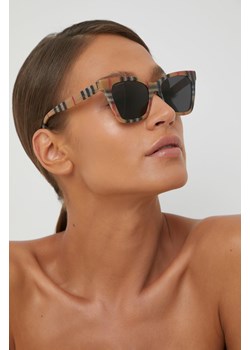 Burberry Okulary przeciwsłoneczne ELSA damskie 0BE4346 ze sklepu ANSWEAR.com w kategorii Okulary przeciwsłoneczne damskie - zdjęcie 160916827