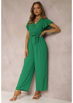 Zielony Kombinezon z Wiskozy Zotolio ze sklepu Renee odzież w kategorii Kombinezony damskie - zdjęcie 160920595