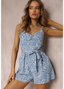 Niebieski Kombinezon Kisney ze sklepu Renee odzież w kategorii Kombinezony damskie - zdjęcie 160923536
