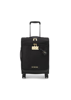 LOVE MOSCHINO Mała Materiałowa Walizka JC5102PP1HL1400A Czarny ze sklepu MODIVO w kategorii Walizki - zdjęcie 160928929