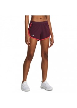 Damskie spodenki do biegania Under Armour Fly By 2.0 Short - bordowe ze sklepu Sportstylestory.com w kategorii Szorty - zdjęcie 160931819