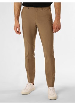 HUGO Męskie spodnie od garnituru modułowego Mężczyźni Super Slim Fit melanżowy jednolity ze sklepu vangraaf w kategorii Spodnie męskie - zdjęcie 160941276
