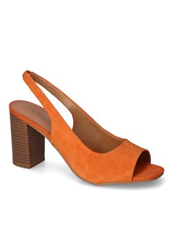 Sandały Caprice 9-28304-20/664 Pomarańczowe zamsz ze sklepu Arturo-obuwie w kategorii Sandały damskie - zdjęcie 160941775