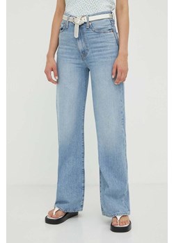 Levi&apos;s jeansy RIBCAGE WIDE LEG H223 damskie kolor niebieski ze sklepu ANSWEAR.com w kategorii Jeansy damskie - zdjęcie 160945706