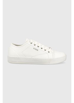 Guess sneakersy skórzane UDINE kolor biały FM5UDI LEA12 ze sklepu ANSWEAR.com w kategorii Trampki męskie - zdjęcie 160949688