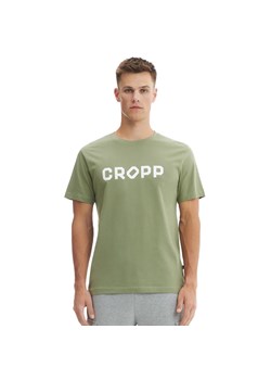 Cropp - Zielona koszulka z nadrukiem CROPP - zielony ze sklepu Cropp w kategorii T-shirty męskie - zdjęcie 160953866