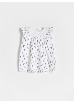 Reserved - Sukienka we wzór - złamana biel ze sklepu Reserved w kategorii Sukienki niemowlęce - zdjęcie 160954049