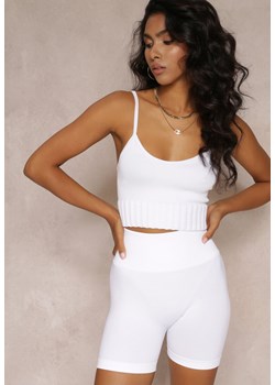 Białe Szorty Push-Up z Wysokim Stanem Adalama ze sklepu Renee odzież w kategorii Szorty - zdjęcie 160955569