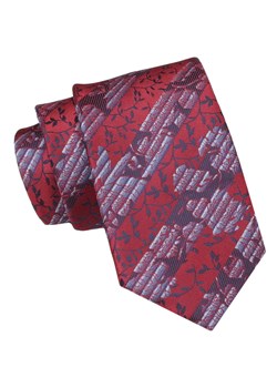 Krawat Męski, Klasyczny - ALTIES - Czerwony, Motyw Kwiatowy KRALTS0943 ze sklepu JegoSzafa.pl w kategorii Krawaty - zdjęcie 160962478
