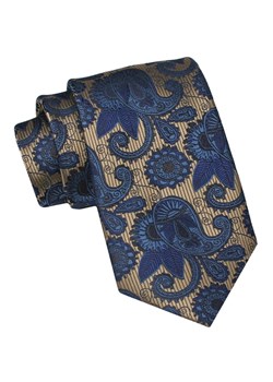 Krawat Męski, Klasyczny - ALTIES - Granatowe Paisley KRALTS0948 ze sklepu JegoSzafa.pl w kategorii Krawaty - zdjęcie 160962496