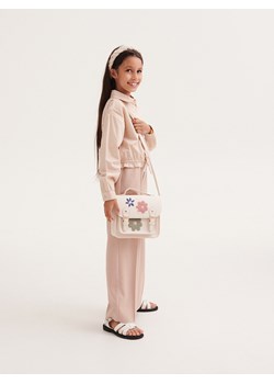 Reserved - Eleganckie spodnie z kantem - brązowy ze sklepu Reserved w kategorii Spodnie dziewczęce - zdjęcie 160967816