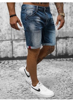 Spodenki męskie jeansowe niebieskie OZONEE NB/MP0260BS ze sklepu ozonee.pl w kategorii Spodenki męskie - zdjęcie 160978715