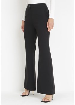 Czarne Spodnie Dzwony Hippiala ze sklepu Born2be Odzież w kategorii Spodnie damskie - zdjęcie 161010685