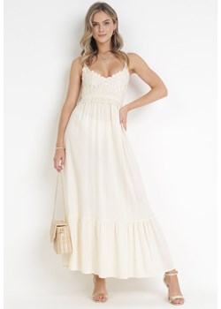Beżowa Sukienka Xeraios ze sklepu Born2be Odzież w kategorii Sukienki - zdjęcie 161039918