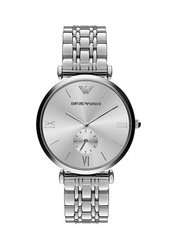 Emporio Armani zegarek męski kolor srebrny ze sklepu ANSWEAR.com w kategorii Zegarki - zdjęcie 161040295