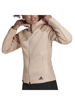 Bluza adidas Z.N.E. Sportswear Full-Zip Hoodie H42063 - różowa ze sklepu streetstyle24.pl w kategorii Bluzy damskie - zdjęcie 161040746