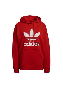 Bluza adidas Originals Adicolor Trefoil Hoodie H33588 - czerwona ze sklepu streetstyle24.pl w kategorii Bluzy damskie - zdjęcie 161040749