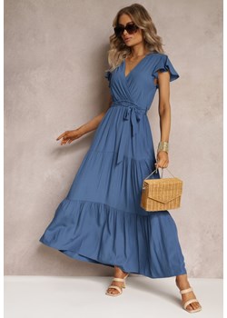 Granatowa Sukienka Tantysus ze sklepu Renee odzież w kategorii Sukienki - zdjęcie 161042476