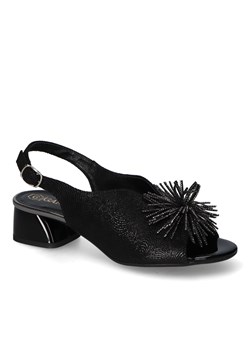 Sandały Gamis 7118/S24 Czarne zamsz ze sklepu Arturo-obuwie w kategorii Sandały damskie - zdjęcie 161044986