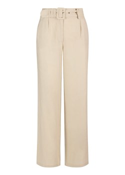mint &amp; mia Lniane spodnie w kolorze beżowym ze sklepu Limango Polska w kategorii Spodnie damskie - zdjęcie 161089527