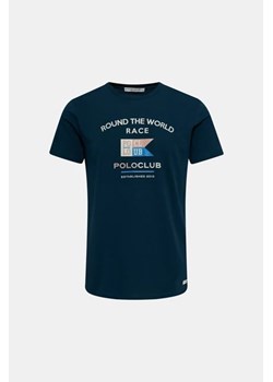 POLO CLUB T-shirt - Niebieski ciemny - Mężczyzna - 2XL(2XL) ze sklepu Halfprice w kategorii T-shirty męskie - zdjęcie 161090677