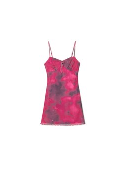 Cropp - Różowa minisukienka na ramiączkach - różowy ze sklepu Cropp w kategorii Sukienki - zdjęcie 161094679