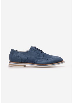 Niebieskie półbuty męskie Gilbert ze sklepu Zapatos w kategorii Buty eleganckie męskie - zdjęcie 161187325