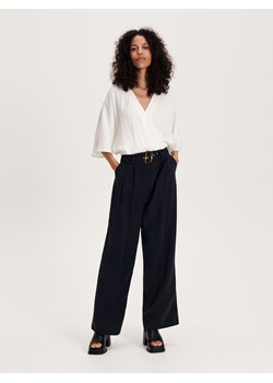 Reserved - Spodnie z modalu - czarny ze sklepu Reserved w kategorii Spodnie damskie - zdjęcie 161188065
