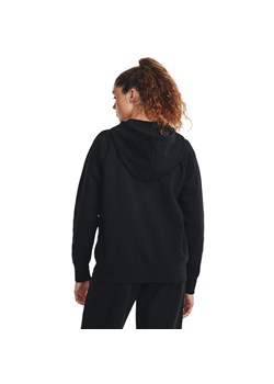 Damska bluza dresowa rozpinana z kapturem Under Armour UA Rival Fleece FZ Hoodie - czarna ze sklepu Sportstylestory.com w kategorii Bluzy damskie - zdjęcie 161188547