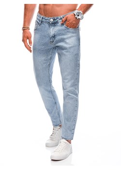 Spodnie męskie jeansowe 1366P - niebieskie ze sklepu Edoti w kategorii Spodnie męskie - zdjęcie 161189586